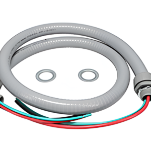 REM1 3/4" x 6' Liquid-Tite Whip #8 THWN Pre-Assembled Metal Connectors