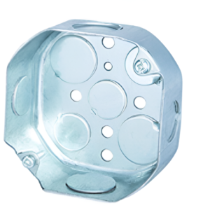 PI274 4” Octagon Outlet Box | 1/2” Knockouts | Conduit Compatible | Cambridge Re