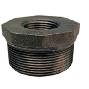 Ward 1-1/4" x 1" Black Iron Threaded Bushing NPT Reducer Gas/LP Pipe Fitting