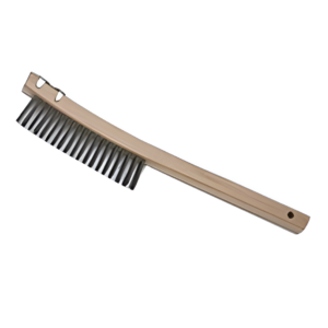 Mill-Rose Scratch Brush Bent Handle 14"x1" Block 3x19 Rows LP Gas Cleaning