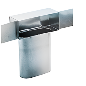 14x6x7 Oval Stackhead #95 Galvanized HVAC Duct Takeoff