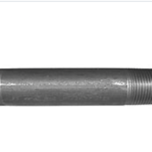 Cambridge 1-1/4" x 12" Black Steel Pipe Nipple NPT Threaded Gas Line Fitting