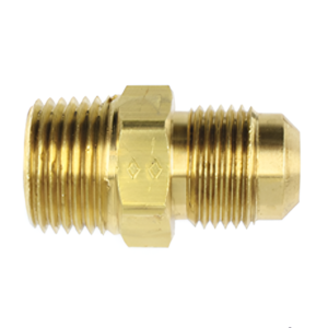 Fairview 48H-10C Brass Half Union 5/8" Flare x 3/8" MNPT Gas