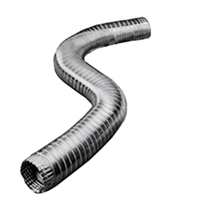 7" x 8' Flexible Aluminum Duct HVAC Vent Pipe Gray 7-801