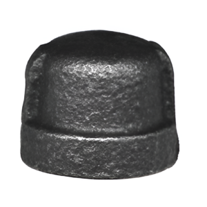 B AND K 1" Black Pipe Cap Fitting NPT Threaded for LP/Propane/Natural Gas