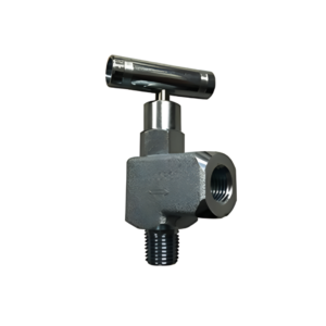 Catowest V-334CS-90 Needle Valve 1/4" MNPT x 1/4" FNPT 5000 PSI Carbon Steel