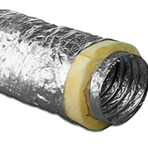7" x 25' R4.2 Insulated Flex Duct Silver HVAC Air Duct UL181