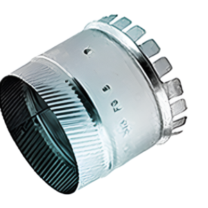 14" Starting Collar Crimped HVAC Duct Fitting - Straight, Long