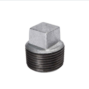 B&K 3/4" Galvanized Pipe Plug | NPT Solid Steel Fitting | Industrial Gas Use