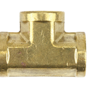 101A-B Brass Tee Fitting 1/4" FNPT Female Pipe Thread Connector Gas Air Water