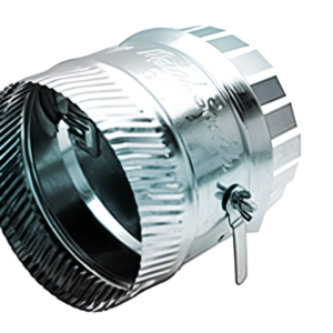 14" Straight HVAC Metal Collar with Damper - Durable Duct Fitting