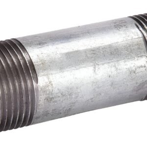B&K 1-1/4" x 6" Galvanized Pipe Nipple MIP Fitting LP Propane Natural Gas Line