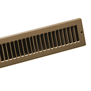 10x2 White Toe Kick Vent Grille Steel HVAC Cabinet Register