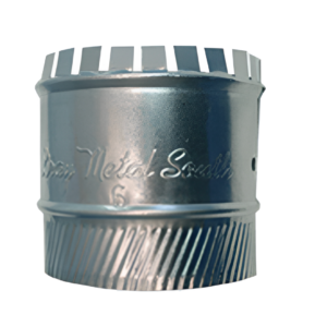 6" Start Collar with Flange – Galv. Crimp Serrated Ring No Holes MFG# 6-313FG-1