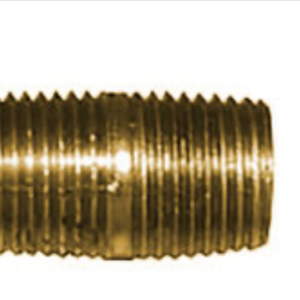 3/4" x 2" Brass Pipe Nipple B&K – Male NPT Threaded Fitting for Gas & Water