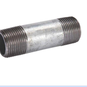 B&K 2" x 5-1/2" Galvanized Steel Pipe Nipple | NPT Threaded Gas/Water Fitting