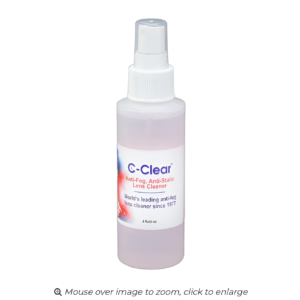 C-Clear SB4-1 Anti-Fog Anti-Static Spray Cleaner 4 oz for Face Shields/PPE