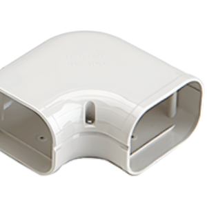 Rectorseal SlimDuct 90° Flat Elbow Lineset Cover White Mini Split 86111