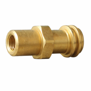 REGO 7141M Safety Check Connector 3/8" FNPT x 1-1/4" Male ACME Brass