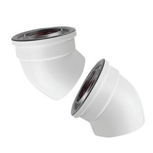 Rinnai 45° Elbow Exhaust Fitting MFG# 224050 LP/Natural Gas Vent – 2 Pack