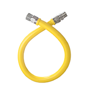 Cambridge 24" 3/4" MIP x MIP Gas Flex Hose 5/8" OD LP Yellow
