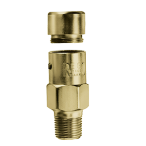 Engineered Controls 1/2" M NPT Brass Hydrostatic Relief Valve 450 PSI