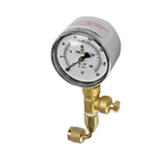 Presto Tap PTOZ-B90 0–35" WC Gas Test Gauge w/Bleeder, 90° Adapter & Holster