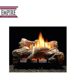 Empire VFDT18LBP 18" Flint Hill Fiber Log Set & Burner Combo 28K BTU Propane