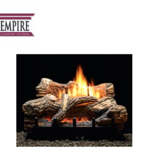 Empire VFDT30LBN 30" Flint Hill Fiber Log Set & Burner 40K BTU Natural Gas