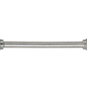 Dormont 30-3131-48 48" Gas Range Connector 1/2" MIP x 1/2" MIP 5/8" OD Stainless