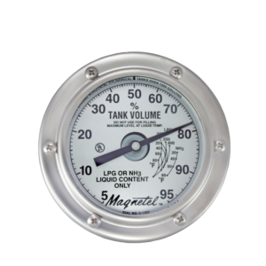Rochester 5ANTS03047IP 4" R3D Remote Ready LP/NH3 Dial Gauge Magnetel MR