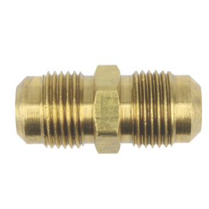 Fairview 42H-4 Brass Flare Union 1/4" x 1/4" SAE Gas Fitting Propane LP