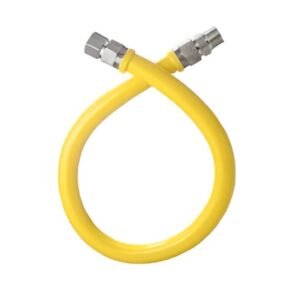 48" Gas Flex Connector 1/2" MIP x 1/2" MIP Yellow Coated Cambridge