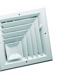 American Metal 6x6 2-Way Corner Ceiling Diffuser White 447677 10-Pack