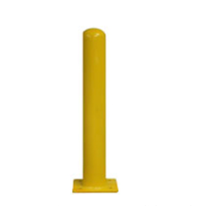 SBI 110-642-PCY Stop Pole 6"x42" Powder Coated Yellow with 10"x10" Base