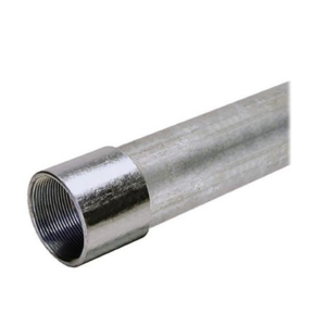 Dealelec GAL075 3/4" x 10ft Rigid Conduit Pipe Galvanized Steel Threaded Ends