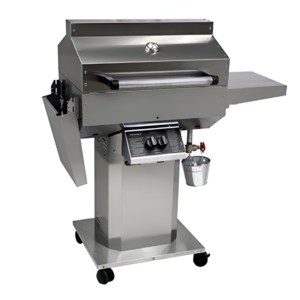 Phoenix SS Propane Grill 25,000 BTU Dual Burner w/ Temp Gauge & Mesh Grate