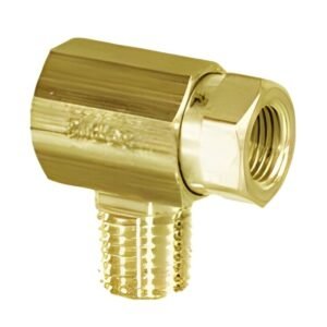 Rego 1450R Brass Tee Check Adapter 1/4" Flare x 1/4" NPT LP Propane Manifold