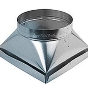 10x10 to 10" Diffuser Box HVAC Square to Round Duct Transition 10X10X10