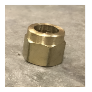 Marshall Excelsior 3/8" Brass Hose Barb x 3/8" Flare Nut Fitting LP Gas