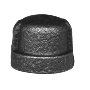 1-1/2" Black Pipe Cap Threaded Malleable Iron Fitting B&K LLC – NPT End Cap
