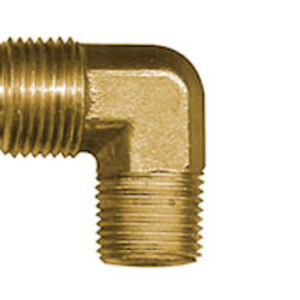 1/4" Male Flare x 1/4" M NPT Brass Elbow Half Union Fitting – Holyoke 49-44