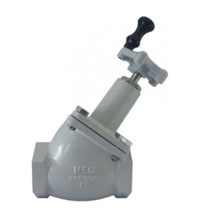 MEC ME825-24 3" FNPT Globe Valve 45° Handwheel 1/4" Side Port LP Gas