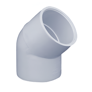 THOMPSON PVC 45° Elbow SCH40 1" Slip x Slip Fitting LP Propane Gas Line