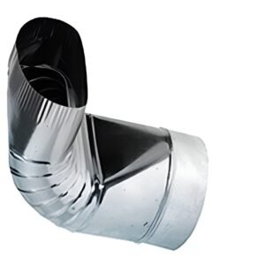 7" Round to Oval 90° HVAC Boot Galvanized Duct Elbow MFG# 7-505-0