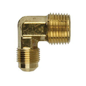 Americ&B E1-6C 3/8" MNPT x 3/8" MNPT Brass Male Elbow Gas Fitting