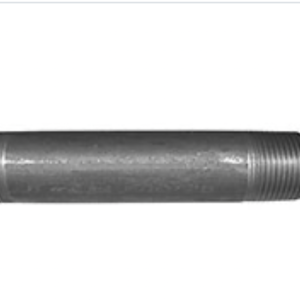 Cambridge 1/2" x 7" Black Steel Pipe Nipple NPT Threaded Fitting – Heavy Duty