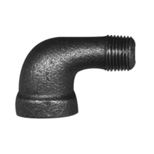 3/8" 90° Street Elbow Black Pipe Fitting – B&K LLC Malleable Iron NPT