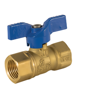 Jomar T-204-034T 3/4" Brass FPT Ball Valve Lockable T-Handle Propane Gas