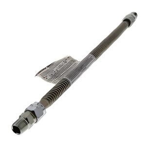 Cambridge 36" Gas Connector 3/8" MIP x FIP Black Coated Stainless Flex Hose LP/N